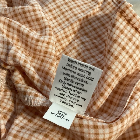 SOLD LAUREN Conrad peplum top Woman’s size XXL 
short sleeve neck Gingham che… - Picture 3 of 16